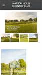 Mobile Screenshot of lakecalhouncountryclub.com